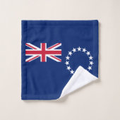 クック諸島の旗 バスタオルセット (ウォッシュタオル)