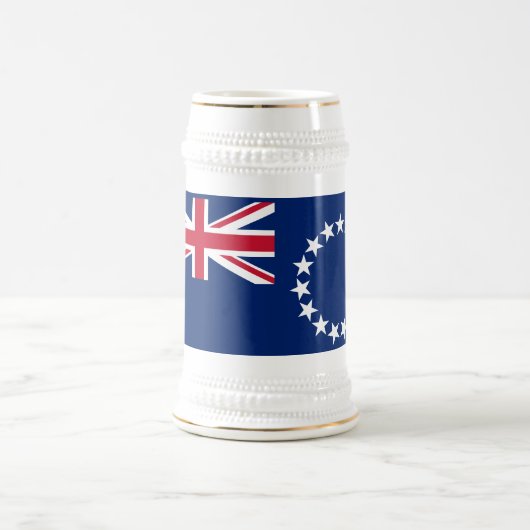 クック諸島の旗 ビールジョッキ (中央)