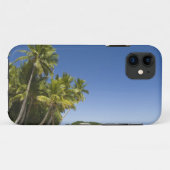 クック諸島、アイタタキ島。ポリネシアンカヤックで Case-Mate iPhoneケース (裏面(横))