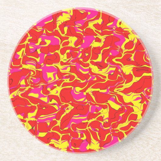 クッコマーブル抽象芸術 コースター (正面)