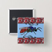 クッコワスプ 缶バッジ (正面&裏面)