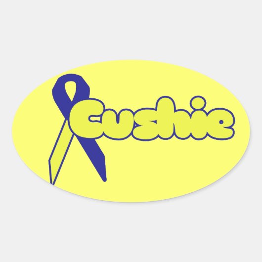 クッシュズディーズ 楕円形シール (正面)