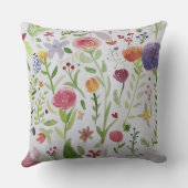 クッションかわいらしフローラデザイン クッション (裏面)