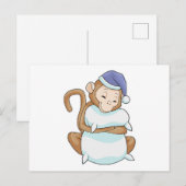 クッションとねむねむ ポストカード (正面/裏面)