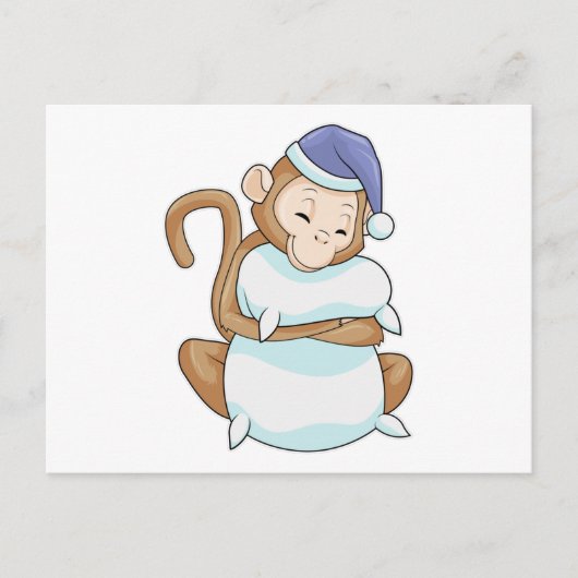 クッションとねむねむ ポストカード (正面)