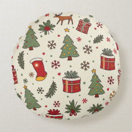 クッションのクリスマス ラウンドクッション