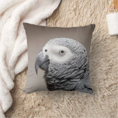 クッションのコンゴのアフリカ灰色の灰色のオウム クッション (ブランケット)