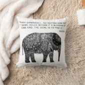 クッションの仏のHenna象の知恵 クッション (ブランケット)