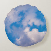 クッションの周りの雲 ラウンドクッション (裏面)