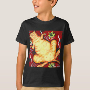 クッションの脂肪質猫 Tシャツ