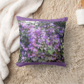クッションの-紫色/藤色の花 クッション (ブランケット)