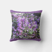 クッションの-紫色/藤色の花 クッション (裏面)