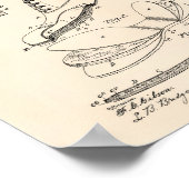 クッションインソールシューズ1906特許アートオールドピーパー ポスター (角)