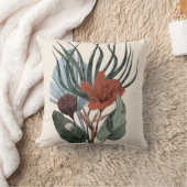 クッションプリントエレガントヴィンテージ植物芸術 クッション (ブランケット)