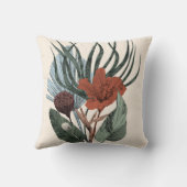 クッションプリントエレガントヴィンテージ植物芸術 クッション (裏面)