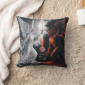 クッションプリント善vs悪 クッション (ブランケット)