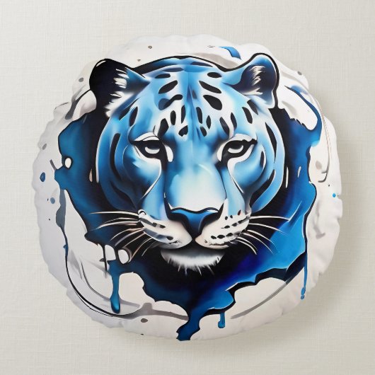 クッション投げジャガー枕 ラウンドクッション (正面)