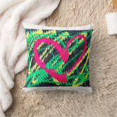 クッション抽象芸術アートハート クッション (ブランケット)