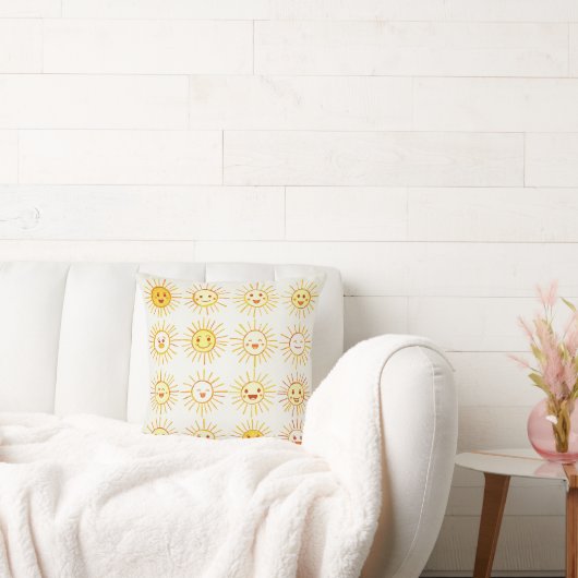 クッション枕と太陽写真 クッション (ソファ)