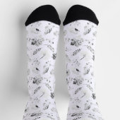 クッション&おもしろいクルーソックス | 男性と女性 ソックス (上部)