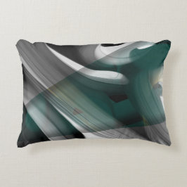 クッション アブストラクト トレンド インテリア デコ ブラック グリーン