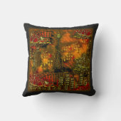 クッション |ブレージング・シティー | Sequin Dreams Studio (裏面)