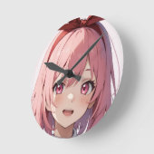 クッション ラウンド壁時計 (傾斜)
