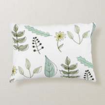 クッション - 夏の葉