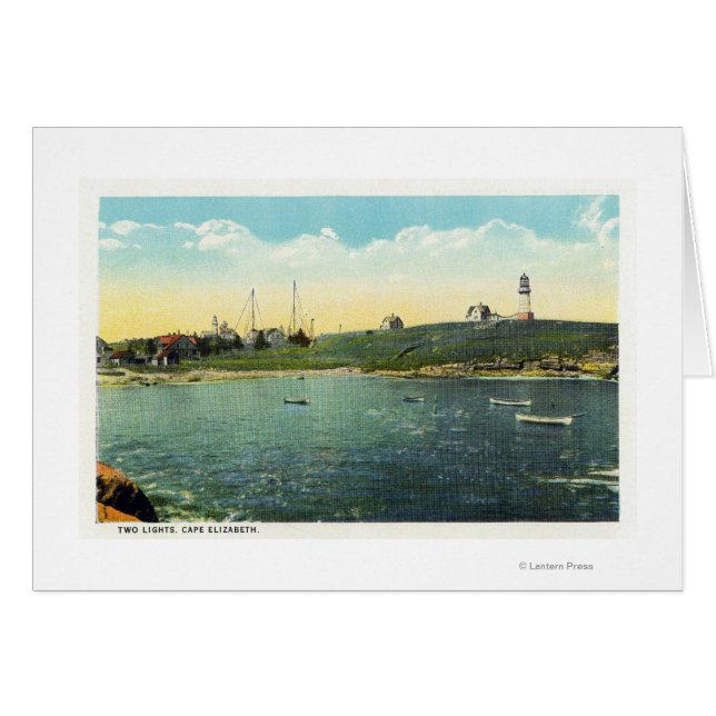 クッシング島の白い頭の景色 (正面横)