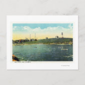 クッシング島の白い頭の景色 ポストカード (正面)