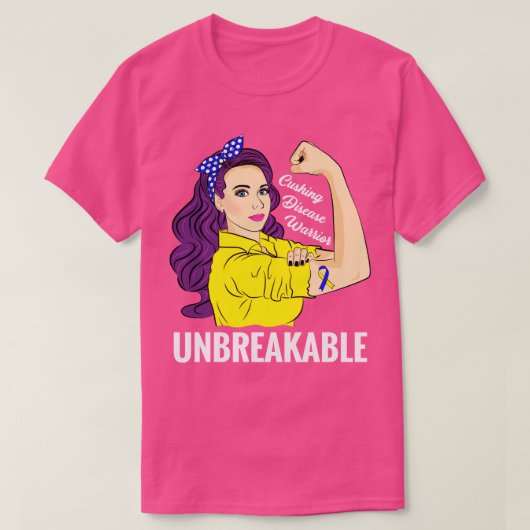 クッシング病戦士の破れない認識度 Tシャツ (デザイン正面)