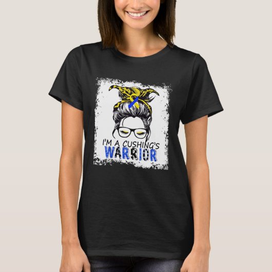 クッシング症候群おもしろい戦士クッシング症候群a tシャツ (正面)