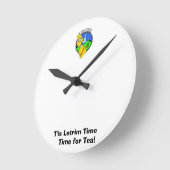 クッパの時刻にレイトリムの時間にあった。 ラウンド壁時計 (傾斜)