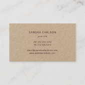 クッ素朴プケーキ·ロゴ·スタンプ·ビジネスカード 名刺 (裏面)