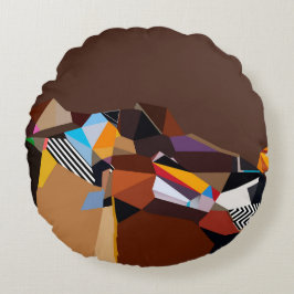 クッ芸術的ションユニークデザインクッションラグジュアリー ラウンドクッション