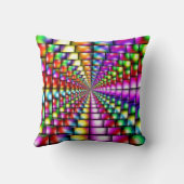 クッ鮮やかシサイケデリックョン クッション (裏面)