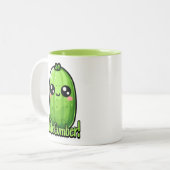 クテカンバ！キュウリパン ツートーンマグカップ (正面左)