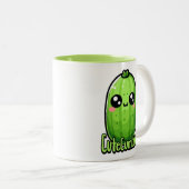 クテカンバ！キュウリパン ツートーンマグカップ (正面右)