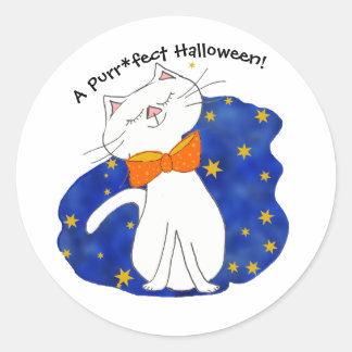 クテキティキャットスターリーナイトハロウィーン ラウンドシール