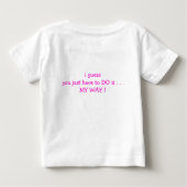 クテシエブ&w私がボス! ベビーTシャツ (裏面)