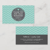 クテシーブティックグランジバッジサンキュー ロイヤリティカード (正面/裏面)