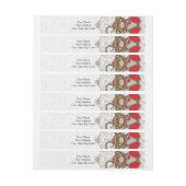 クテリンソックモンキー ラップアラウンド宛名ラベル (シート)