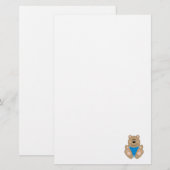 クテリン男の赤ちゃんベア 便箋 (正面/裏面)