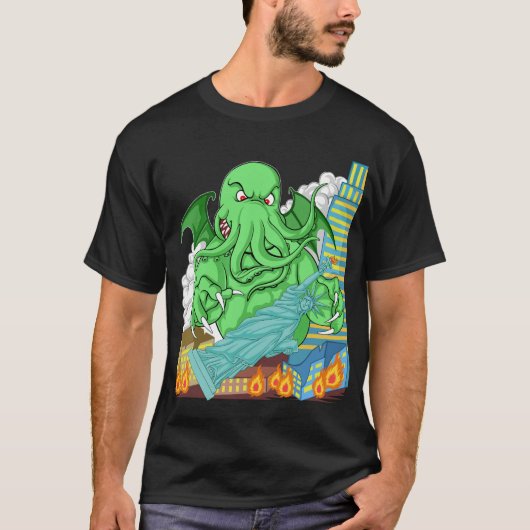 クトゥルフの怪物 Tシャツ (正面)