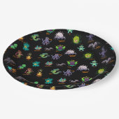 クトゥルフロヴェクラフトミートスチビ（小さくかわいく書いた感じ）ベストリー ペーパープレート (アングル)