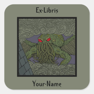 クトゥルフ蔵書票 スクエアシール