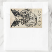 クトゥルフ(Cthulhu) 長方形シール (バッグ)