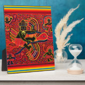 クナインディアンが赤ちゃんを運ぶデザイン フォトプラーク (側面)