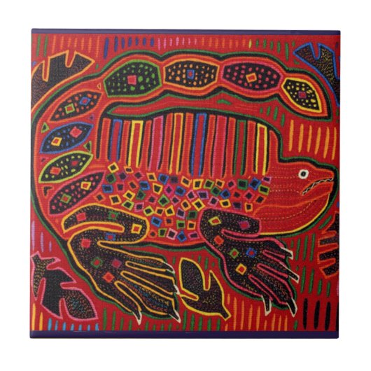 クナインディアンイグアナモラ タイル (正面)