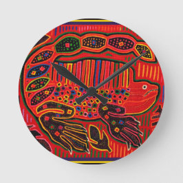 クナインディアンイグアナモラ ラウンド壁時計